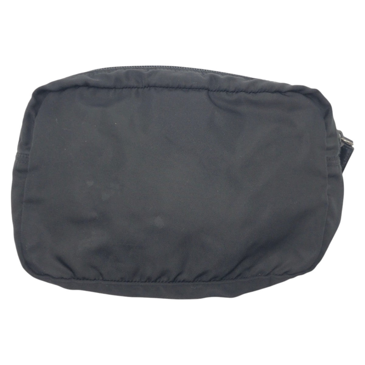 21736
PRADA プラダ テスート 三角ロゴ ブラック 黒 ナイロン ポーチ メイクポーチ 男女兼用 レディース B7