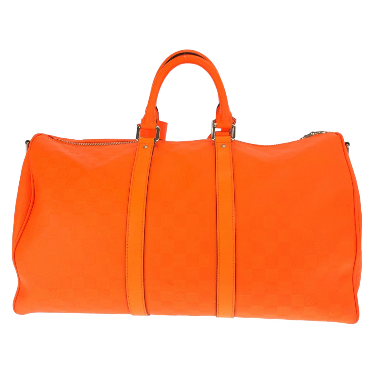 21738
LOUIS VUITTON ルイヴィトン ダミニアンアンフィニ キーポル45 バンドリエール フュージョンオレンジ シルバー金具 PVC N41142 ボストンバッグ ショルダーバッグ メンズ AB160