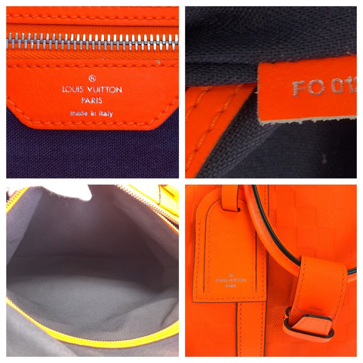 21738
LOUIS VUITTON ルイヴィトン ダミニアンアンフィニ キーポル45 バンドリエール フュージョンオレンジ シルバー金具 PVC N41142 ボストンバッグ ショルダーバッグ メンズ AB160