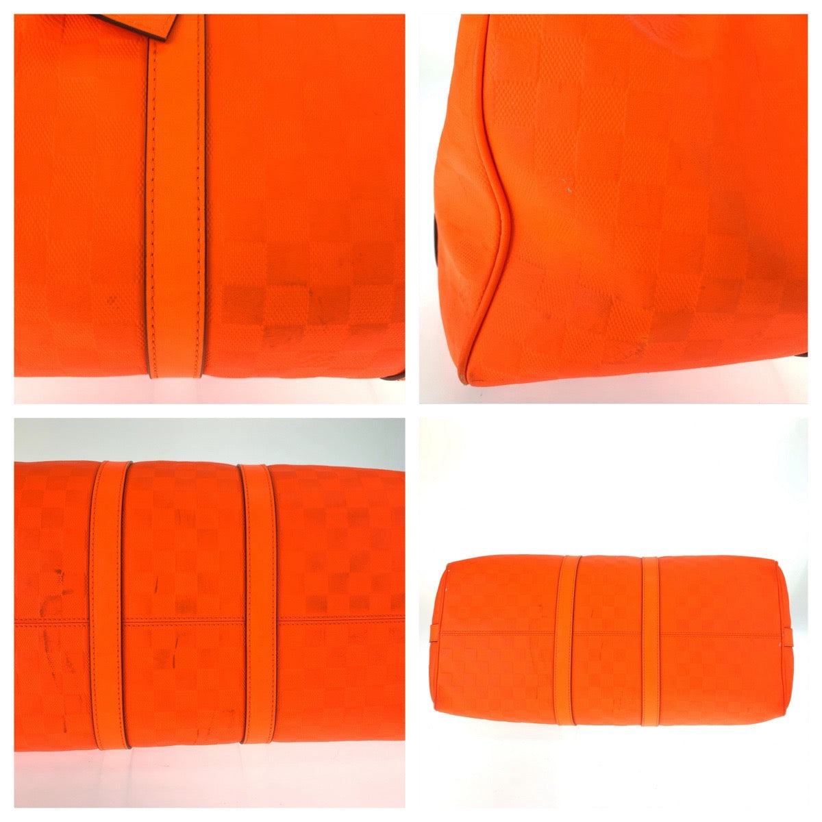 21738
LOUIS VUITTON ルイヴィトン ダミニアンアンフィニ キーポル45 バンドリエール フュージョンオレンジ シルバー金具 PVC N41142 ボストンバッグ ショルダーバッグ メンズ AB160