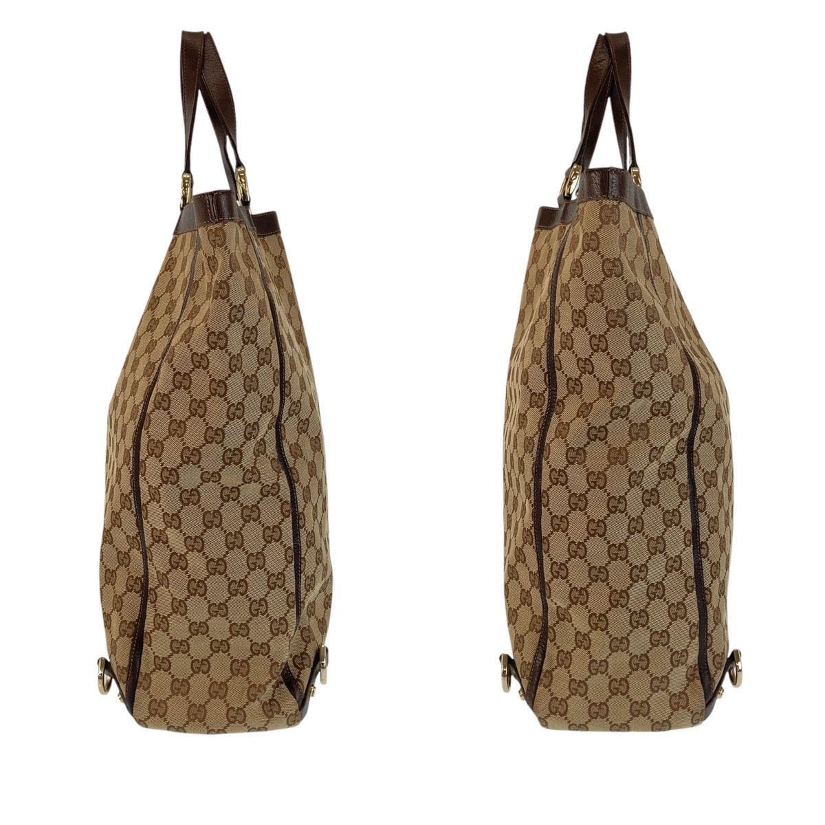 21754
GUCCI グッチ アビー ブラウン ゴールド金具 GGキャンバス / レザー 130733 トートバッグ ショルダーバッグ レディース ABP46