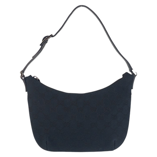 21756
GUCCI グッチ ブラック 黒 GGキャンバス / レザー 005 0813 ショルダーバッグ レディース A46