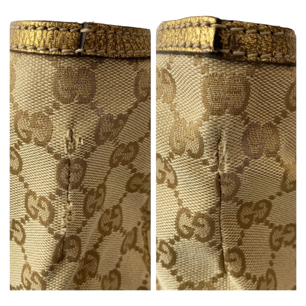 21758
GUCCI グッチ プリンシー ゴールド GGキャンバス / レザー 177052 トートバッグ ショルダーバッグ ハンドバッグ レディース ABP33