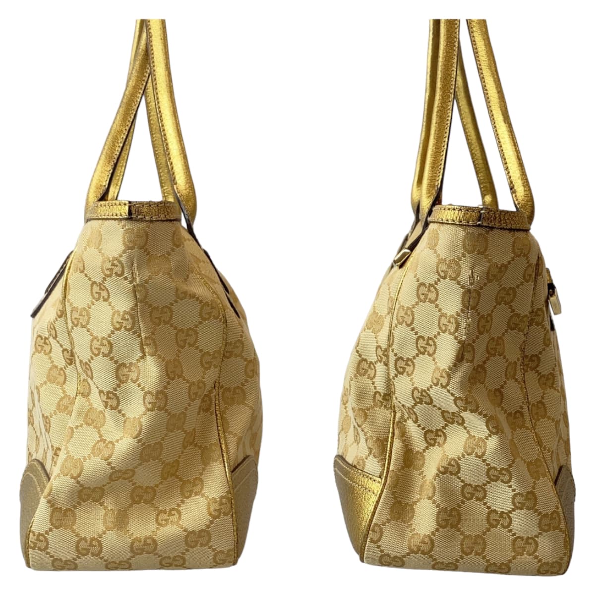 21758
GUCCI グッチ プリンシー ゴールド GGキャンバス / レザー 177052 トートバッグ ショルダーバッグ ハンドバッグ レディース ABP33
