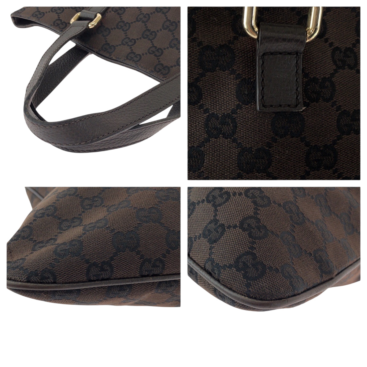 21763
GUCCI グッチ ブラウン ゴールド金具 GGキャンバス 272347 トートバッグ ハンドバッグ メンズ ABP41