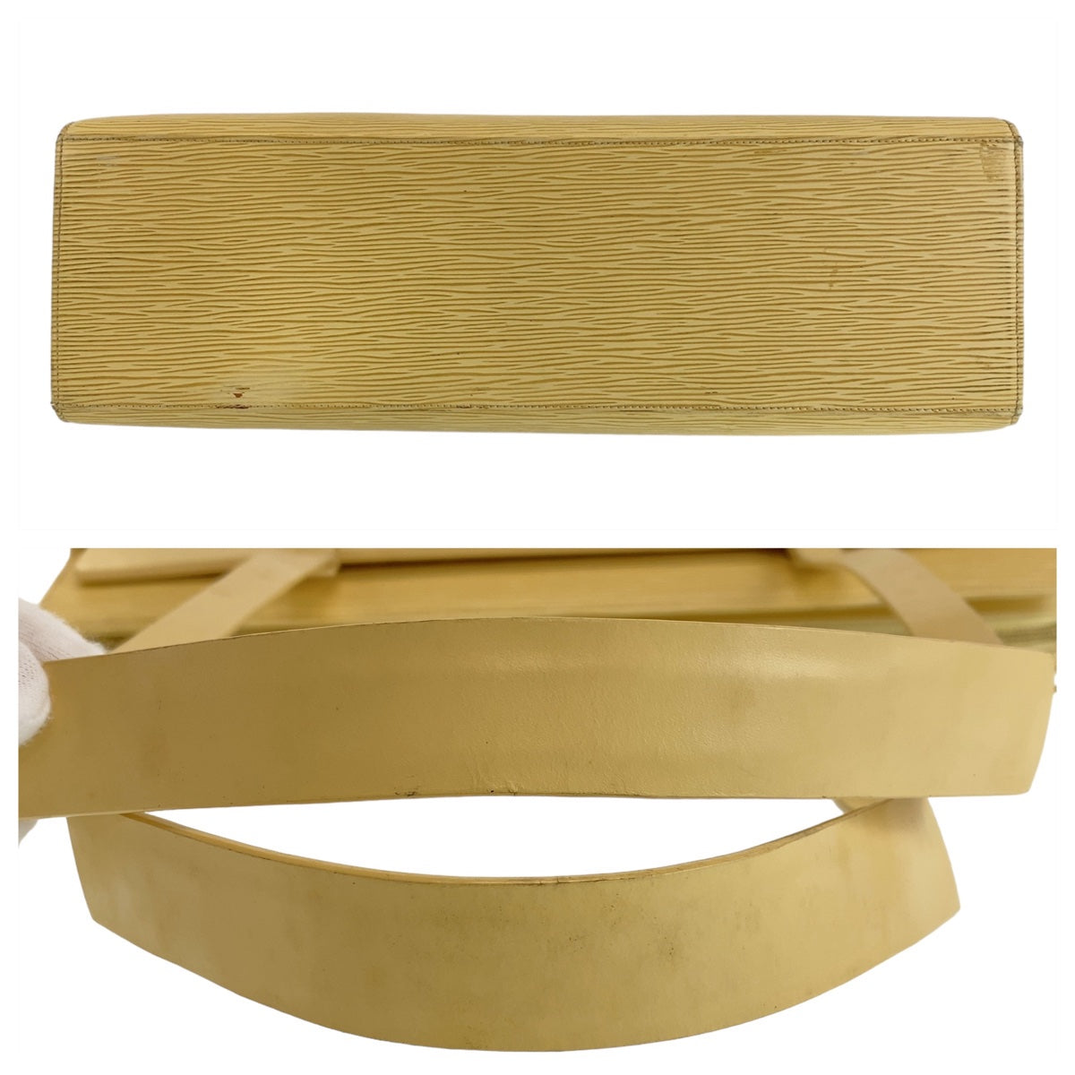 21765
LOUIS VUITTON ルイヴィトン エピ クロワゼットGM バニラ イエロー ゴールド金具 エピレザー M5250A トートバッグ ショルダーバッグ レディース AB33