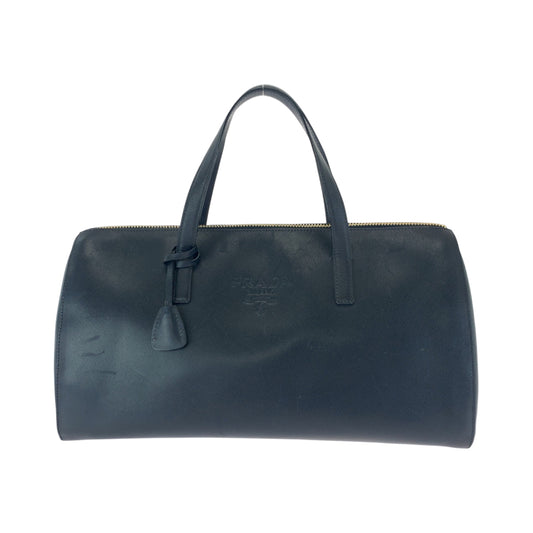 21770
PRADA プラダ ヴィンテージ サフィアーノ ネイビー ゴールド金具 レザー ボストンバッグ ハンドバッグ レディース AB40