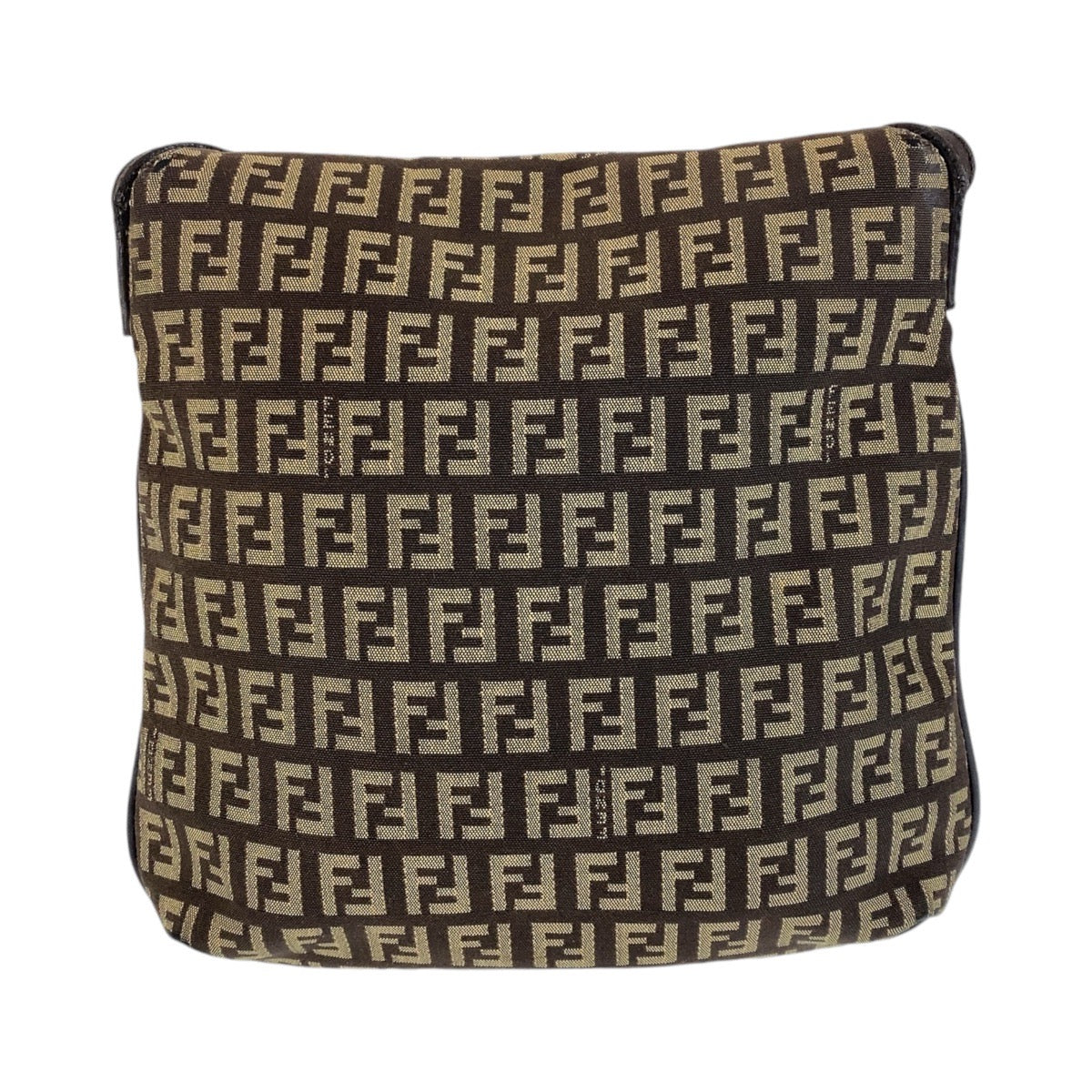 21772
FENDI フェンディ ズッキーノ カムセポシェット ブラウン シルバー金具 キャンバス ショルダーバッグ ポシェット レディース AB40