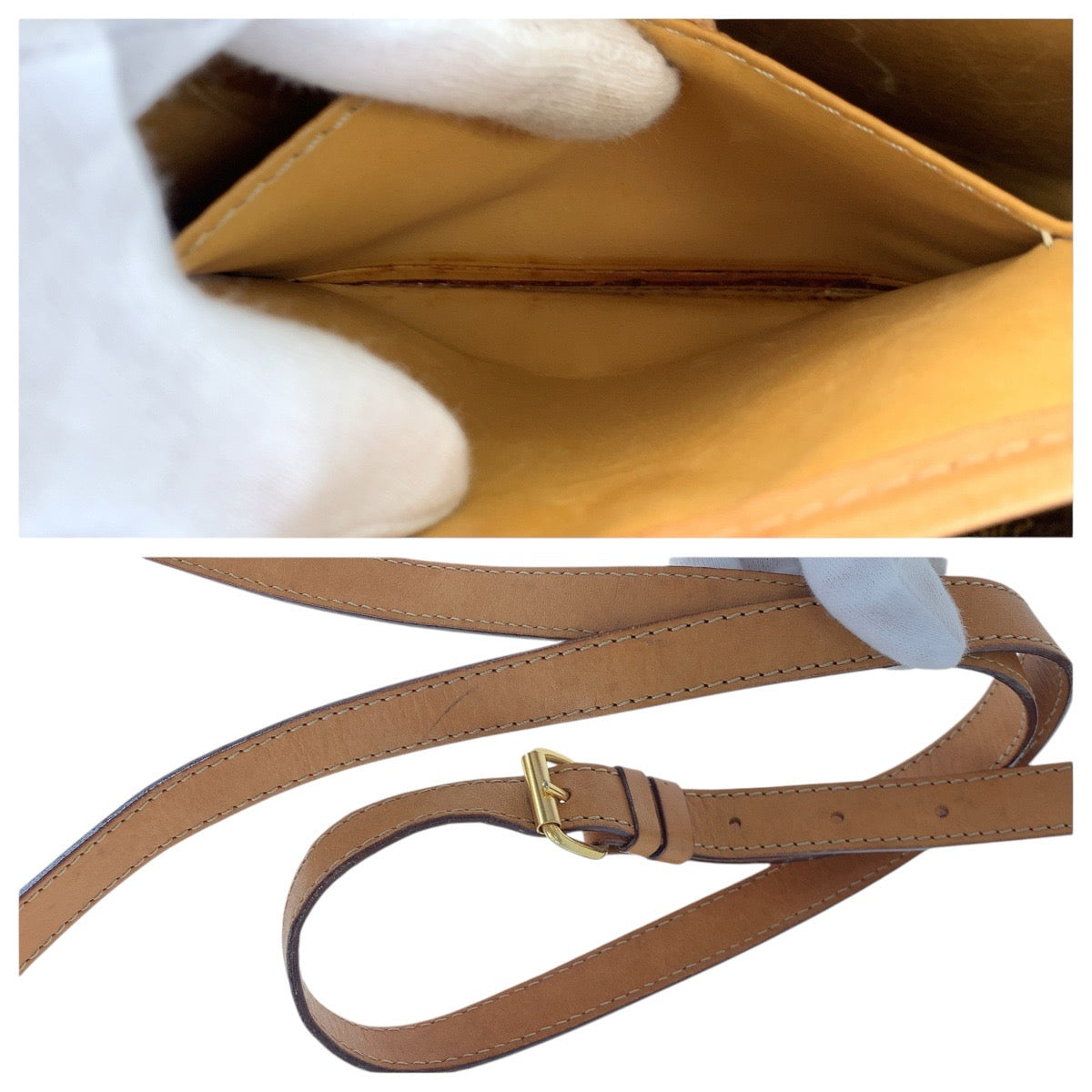 21784
CELINE セリーヌ ヴィンテージ マカダム メダル ブラウン ゴールド金具 PVC / レザー ショルダーバッグ ポシェット レディース ABP40