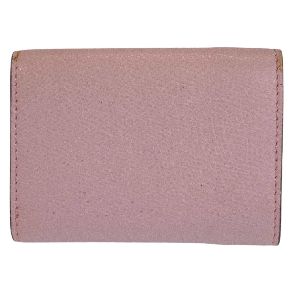 21788
FENDI フェンディ ズッカ エフイズフェンディ ピンク ブラウン ゴールド金具 レザー 折財布 コンパクトウォレット レディース AB40