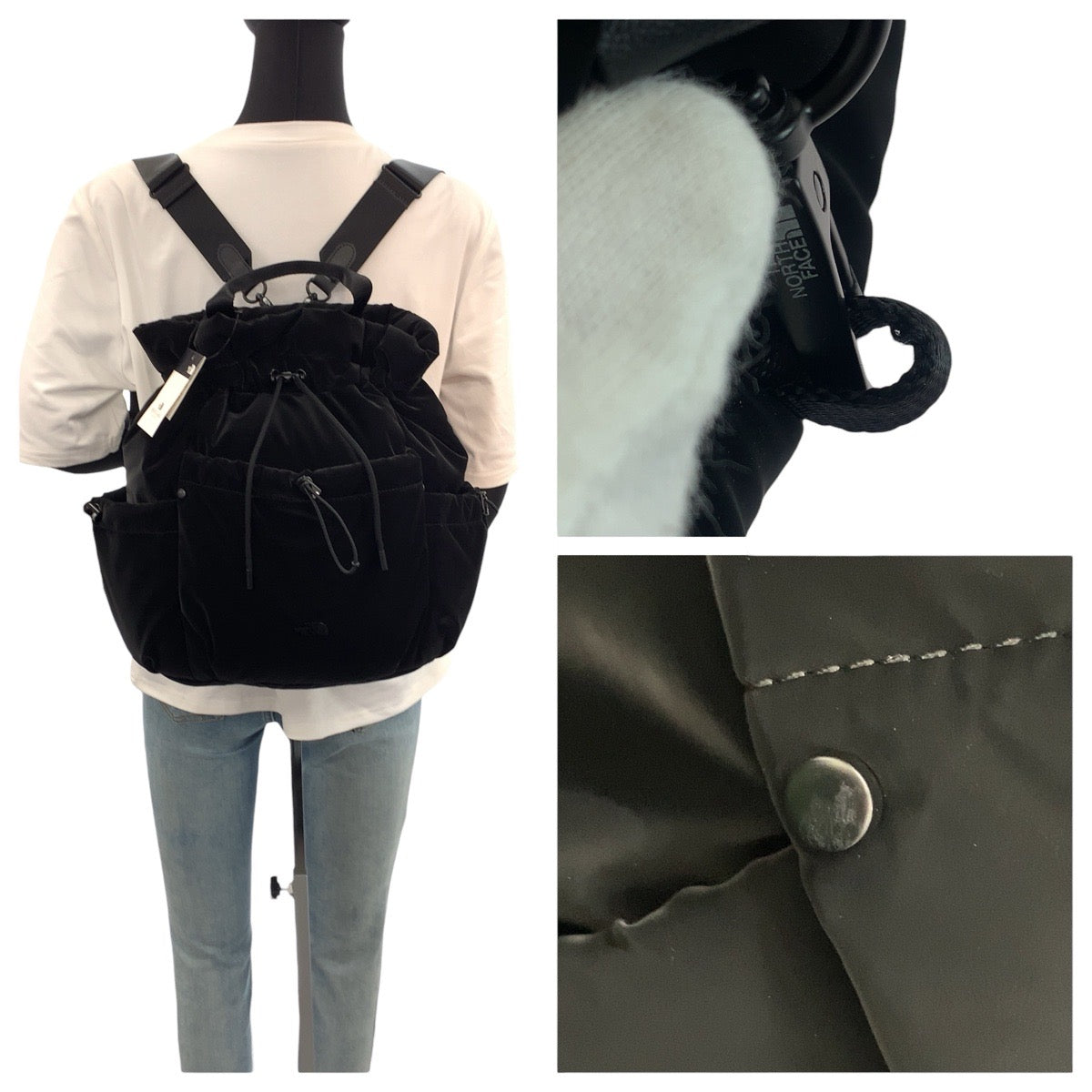 21806
THE NORTH FACE ザ ノースフェイス 2way 巾着型 ボニーパックMパデッド ブラック 黒 ナイロン NN2PR62M リュック バックパック ショルダーバッグ レディース N