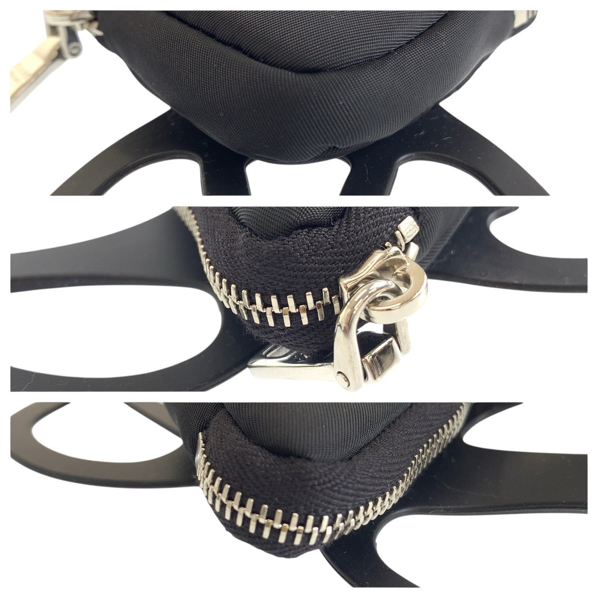21812
PRADA プラダ テスート 三角ロゴプレート ブラック 黒 シルバー金具 ナイロン / ゴム 携帯・スマホアクセサリー スマホケース iPhoneケース スマートフォンホルダー レディース A35