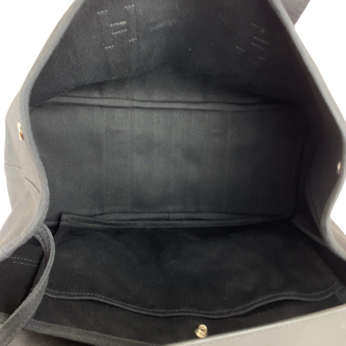 21816
HERMES エルメス ヴァルパライソMM ブラック 黒 シルバー金具 トワルシェブロン / レザー トートバッグ ハンドバッグ レディース SA98