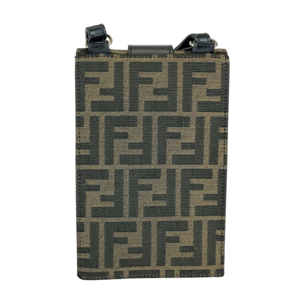 21822
FENDI フェンディ ズッカ ブラウン シルバー金具 キャンバス / レザー 7AR871 A921 ショルダーバッグ ポシェット メンズ ABP58