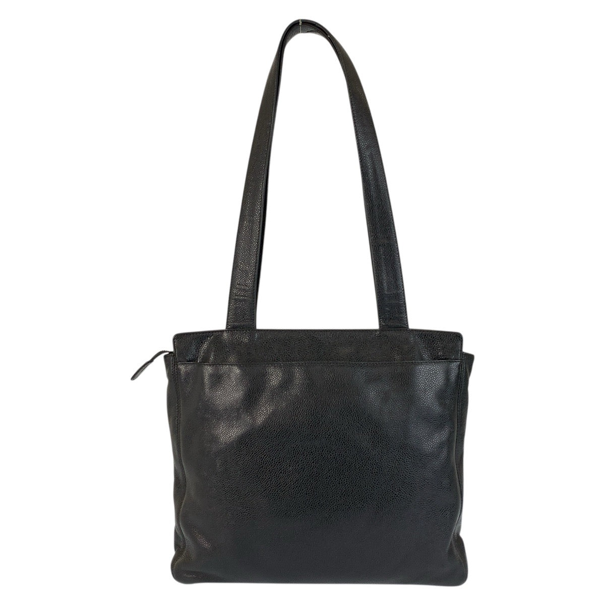 22075
CHANEL シャネル ロゴ ブラック 黒 ゴールド金具 レザー トートバッグ ショルダーバッグ レディース AB80