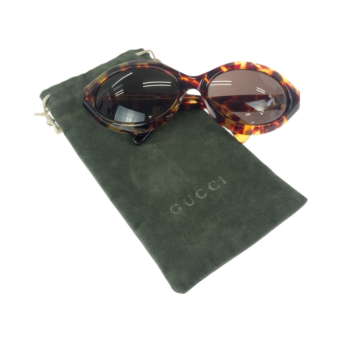 21824
GUCCI グッチ ベッコウ柄 ブラウン ゴールド金具 プラスチック 125 GG 2402/N/S 02Y 61□19 サングラス メガネ 男女兼用 フォックス レディース ABP15
