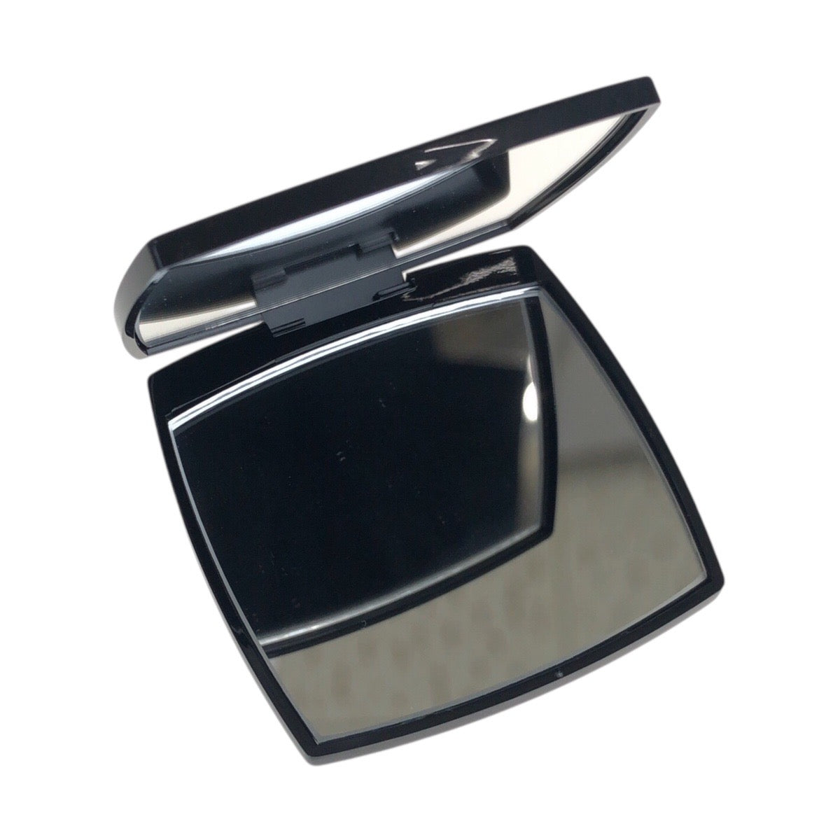 21827
CHANEL シャネル ココマーク ブラック 黒 プラスチック ミラー 鏡 コンパクトミラー レディース N3