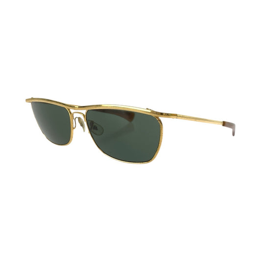 21829
Ray-Ban レイバン ヴィンテージ ボシュロム OLYMPIAN II DX ゴールド金具 グリーン メタル B＆L W1307 サングラス メガネ 男女兼用 スクエア メンズ AB14