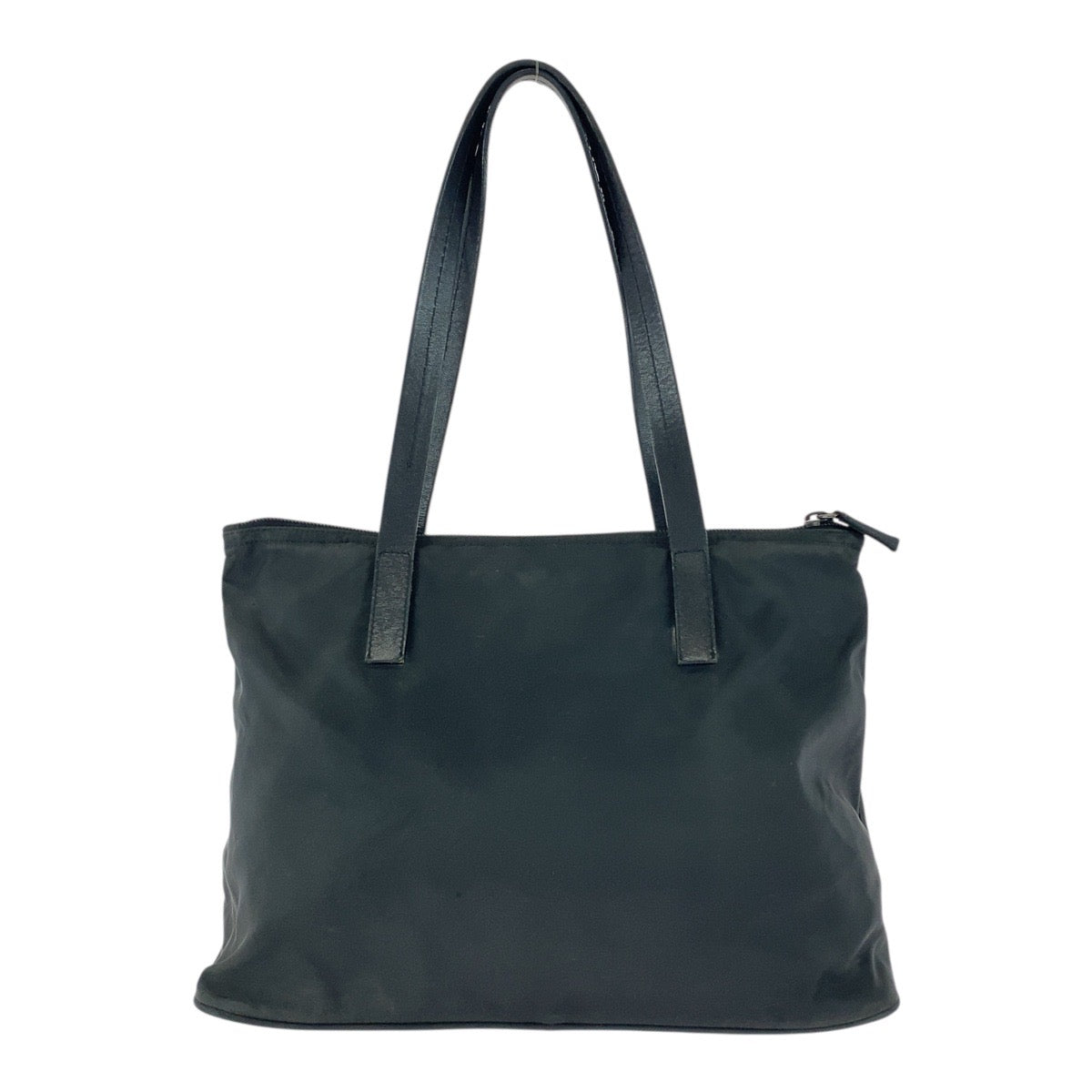 21833
PRADA プラダ テスート 三角ロゴプレート ブラック 黒 シルバー金具 ナイロン / レザー トートバッグ ショルダーバッグ レディース ABP27