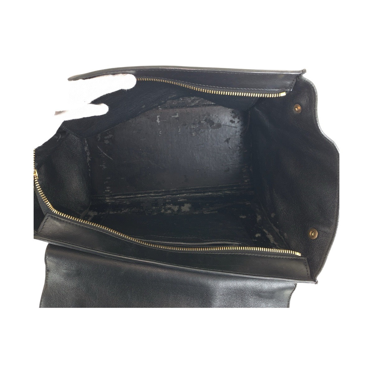 21834
CELINE セリーヌ トラペーズ ネイビー ベージュ ゴールド金具 レザー ハンドバッグ ショルダーバッグ 2WAY レディース B44