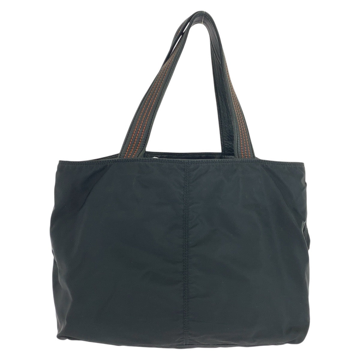 21837
PRADA プラダ テスート 三角ロゴプレート ブラック 黒 ゴールド金具 ナイロン / レザー トートバッグ ショルダーバッグ レディース ABP30