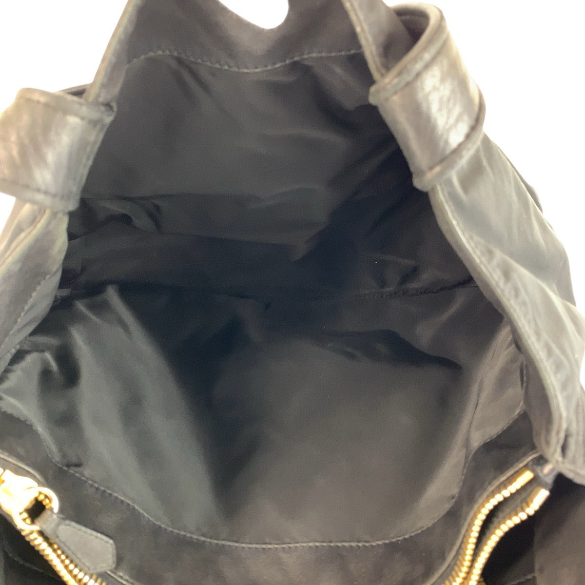 21837
PRADA プラダ テスート 三角ロゴプレート ブラック 黒 ゴールド金具 ナイロン / レザー トートバッグ ショルダーバッグ レディース ABP30