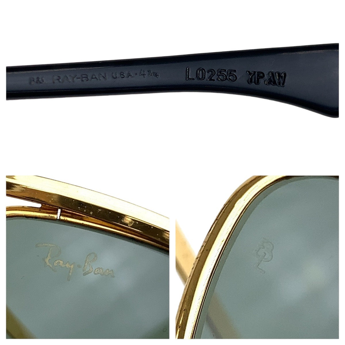 21848
Ray-Ban レイバン ヴィンテージ ボシュロム オリンピアン ゴールド グリーン メタル L0255 YPAW サングラス メガネ 男女兼用 スクエア メンズ ABP14