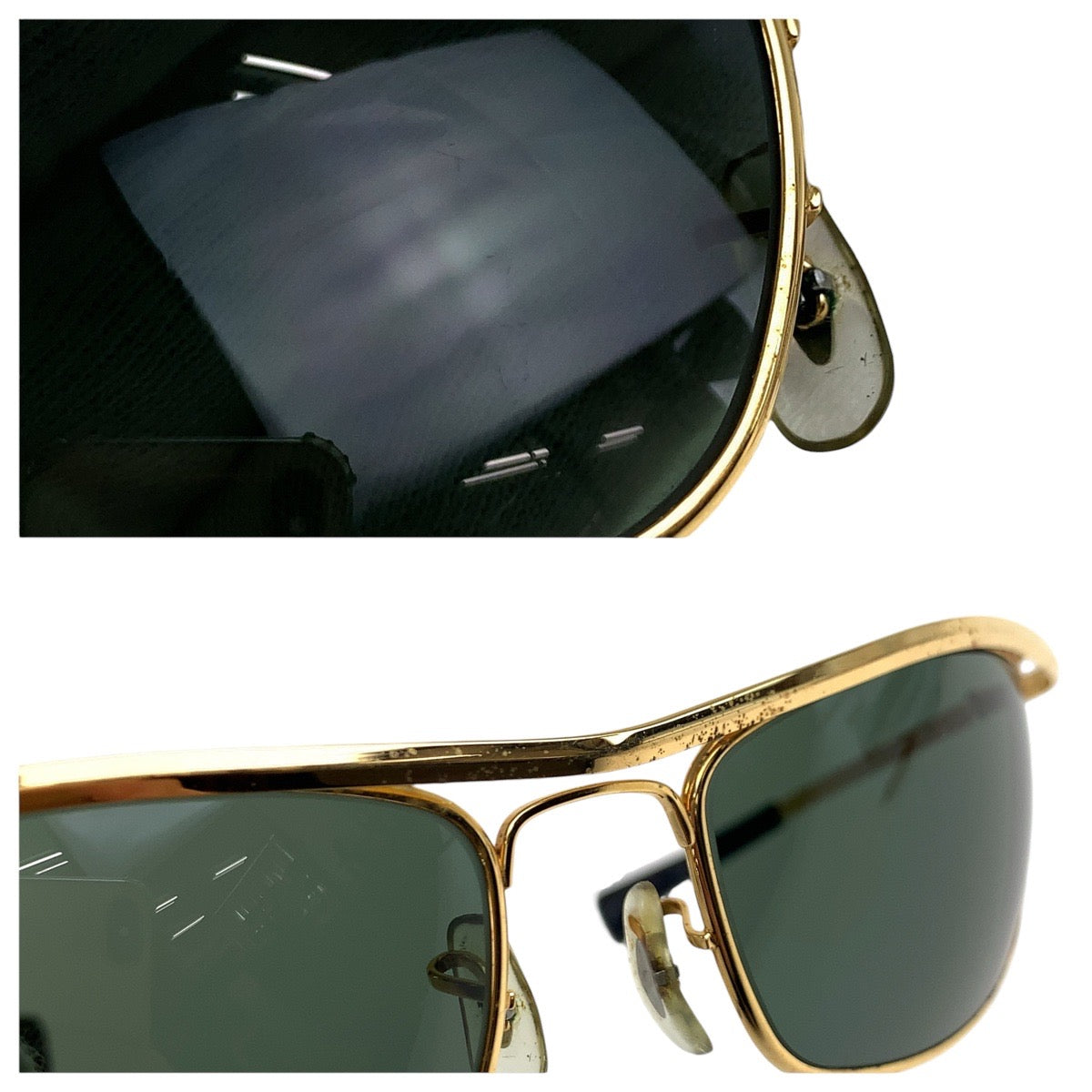 21848
Ray-Ban レイバン ヴィンテージ ボシュロム オリンピアン ゴールド グリーン メタル L0255 YPAW サングラス メガネ 男女兼用 スクエア メンズ ABP14