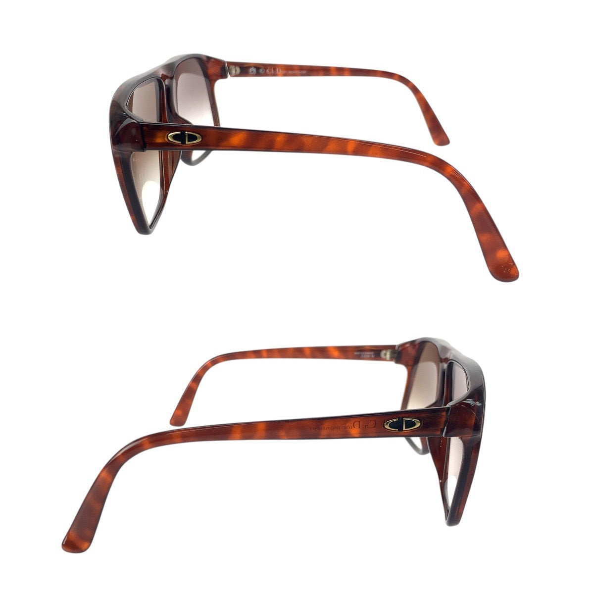 21855
Christian Dior クリスチャンディオール ヴィンテージ ブラウン ゴールド シルバー金具 プラスチック 2152A 14 サングラス メガネ 男女兼用 ティアドロップ レディース AB18