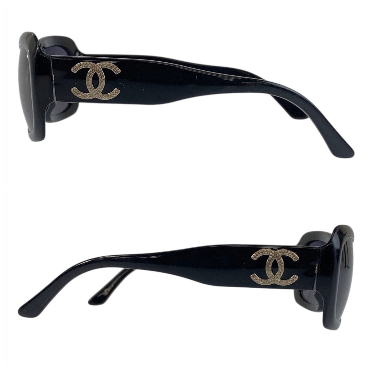 21868
CHANEL シャネル ココマーク ブラック 黒 プラスチック 5102 c501/87 54□17 135 3N サングラス ウェリントン レディース AB28