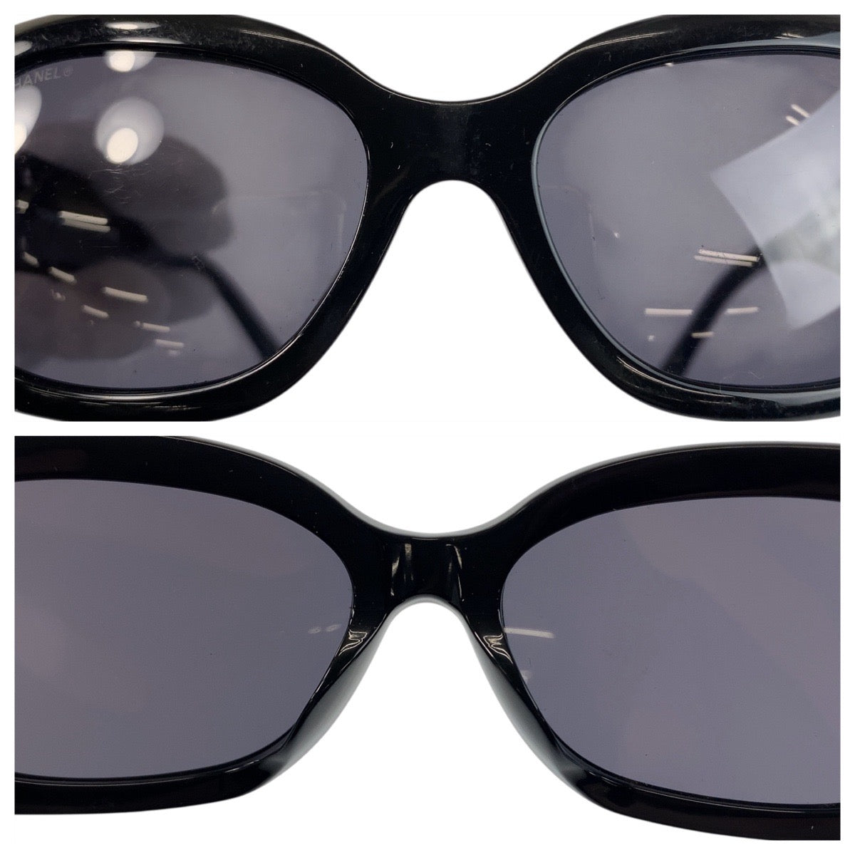 21868
CHANEL シャネル ココマーク ブラック 黒 プラスチック 5102 c501/87 54□17 135 3N サングラス ウェリントン レディース AB28