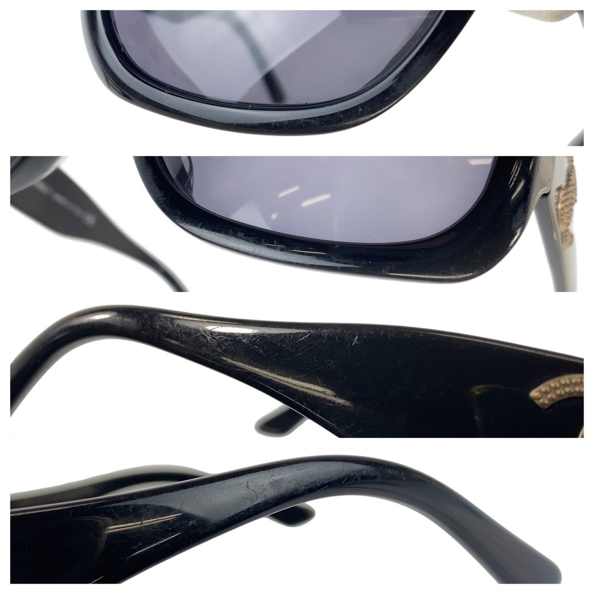 21868
CHANEL シャネル ココマーク ブラック 黒 プラスチック 5102 c501/87 54□17 135 3N サングラス ウェリントン レディース AB28