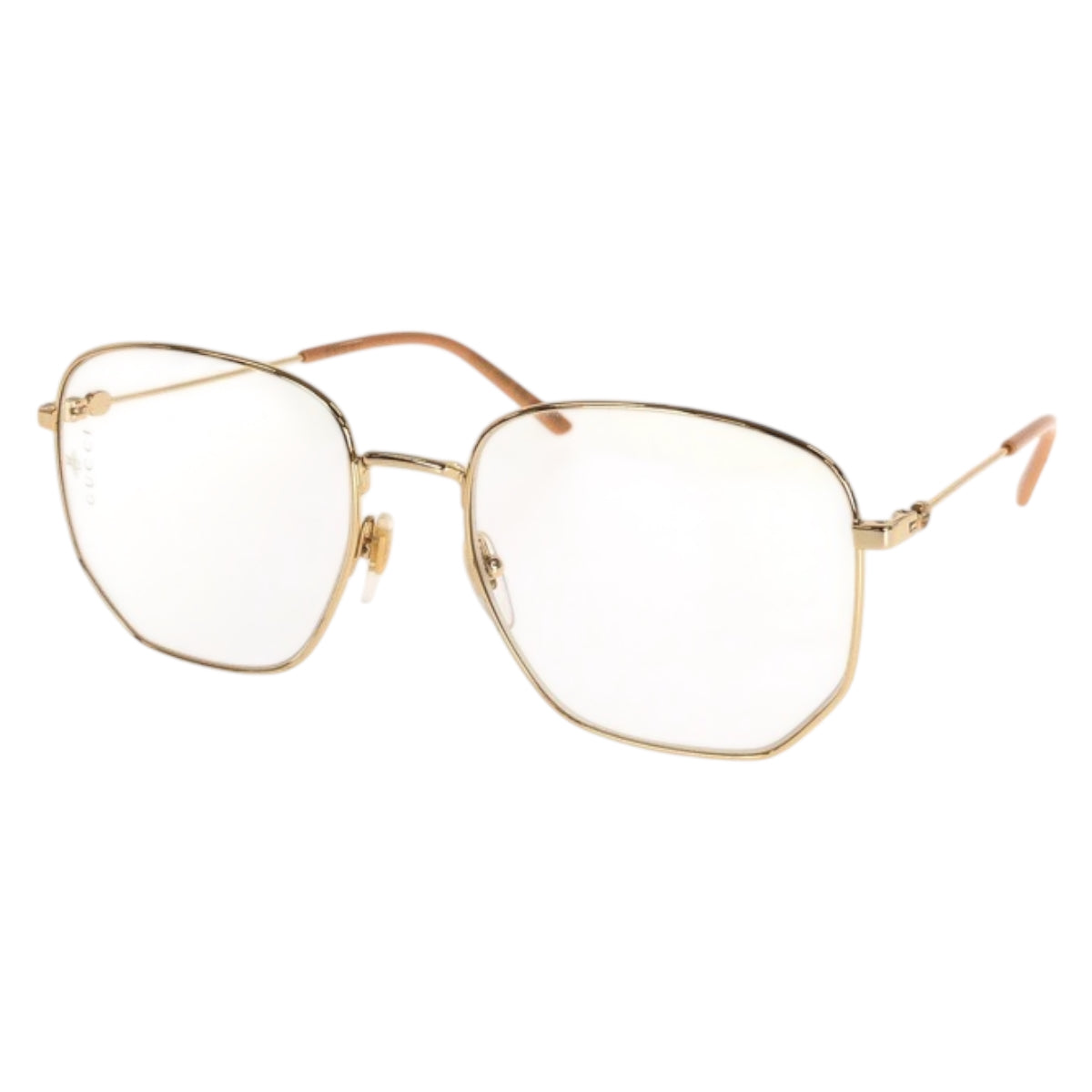 21869
GUCCI グッチ インターロッキング ゴールド ベージュ メタル GG0396S 001 56□18-140 メガネ サングラス 男女兼用 レディース A28