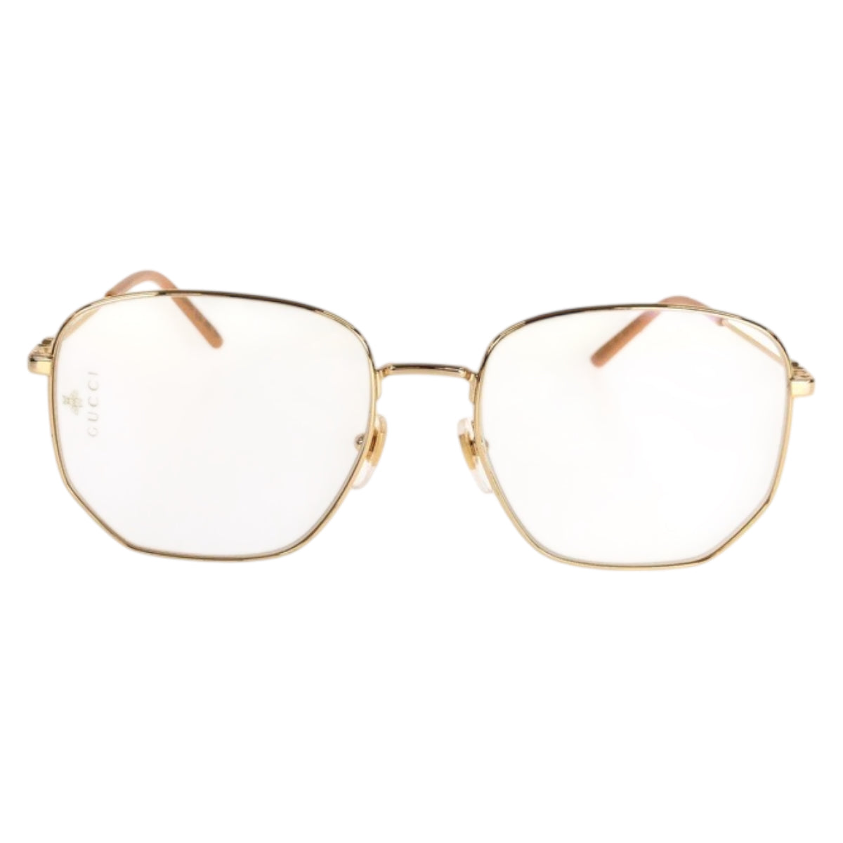 21869
GUCCI グッチ インターロッキング ゴールド ベージュ メタル GG0396S 001 56□18-140 メガネ サングラス 男女兼用 レディース A28