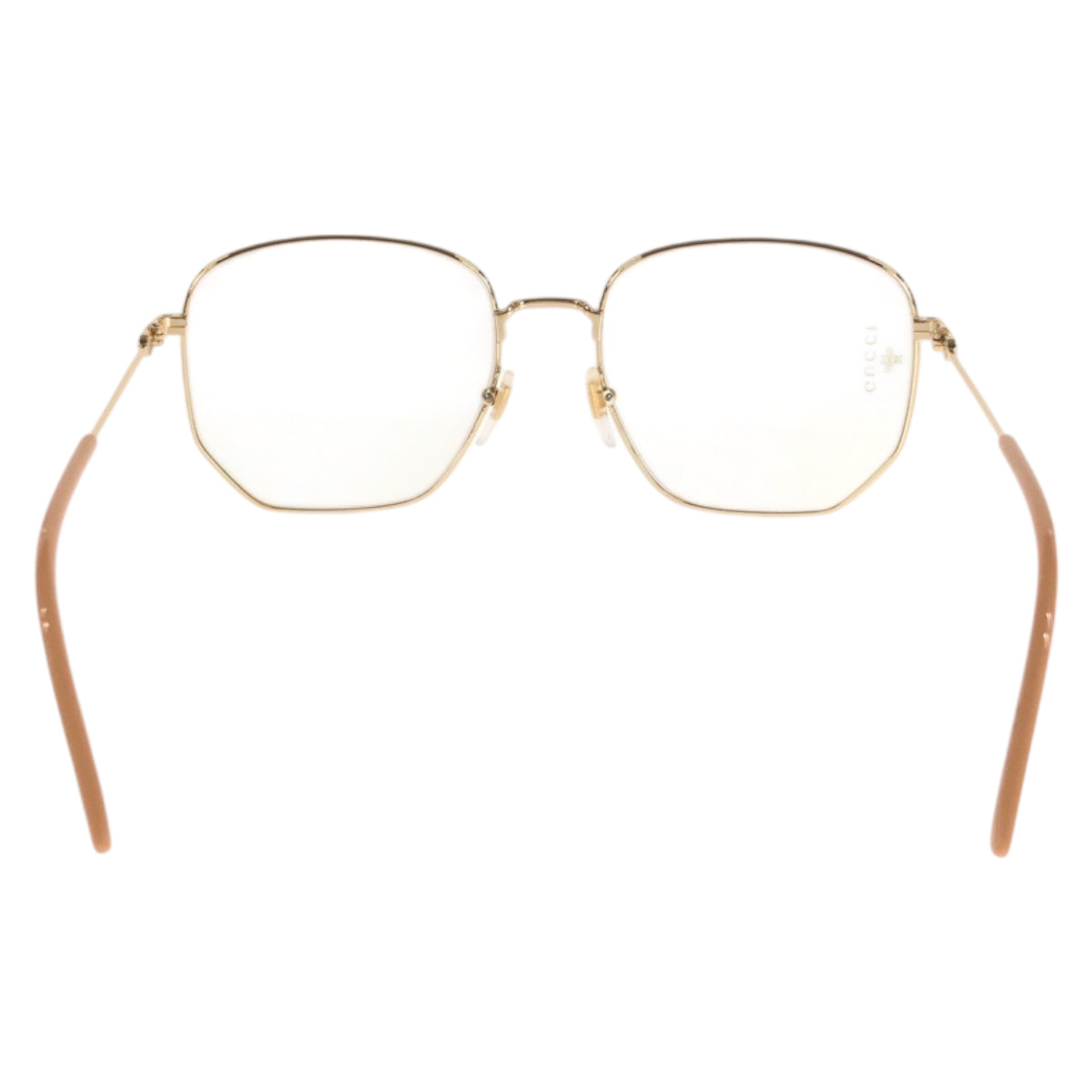 21869
GUCCI グッチ インターロッキング ゴールド ベージュ メタル GG0396S 001 56□18-140 メガネ サングラス 男女兼用 レディース A28