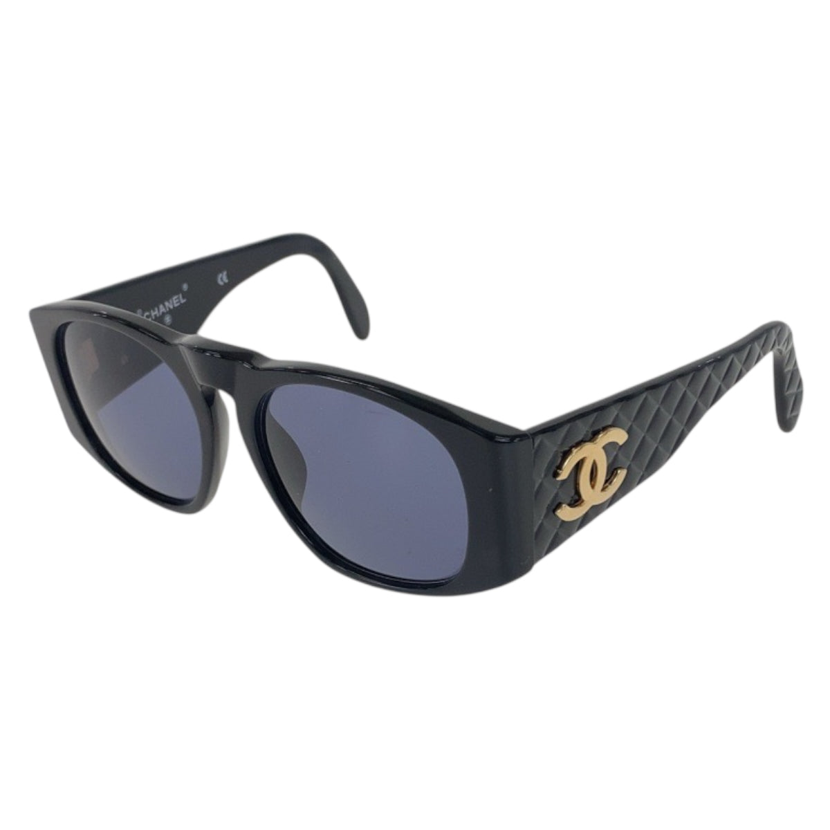 21870
CHANEL シャネル マトラッセ ココマーク ブラック ゴールド金具 プラスチック 01450 94305 サングラス メガネ 男女兼用 スクエア レディース A30