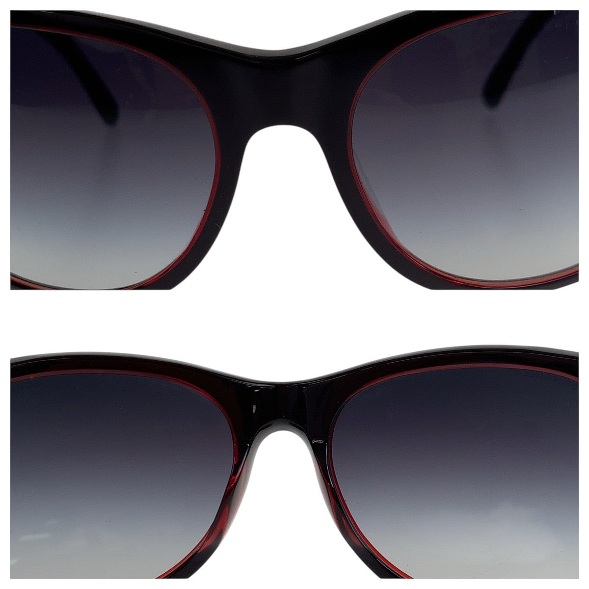 21874
CHANEL シャネル ココマーク ワインレッド シルバー金具 プラスチック 5182-A c.1219/3C 57□19 135 3N サングラス メガネ 男女兼用 ウェリントン レディース A30