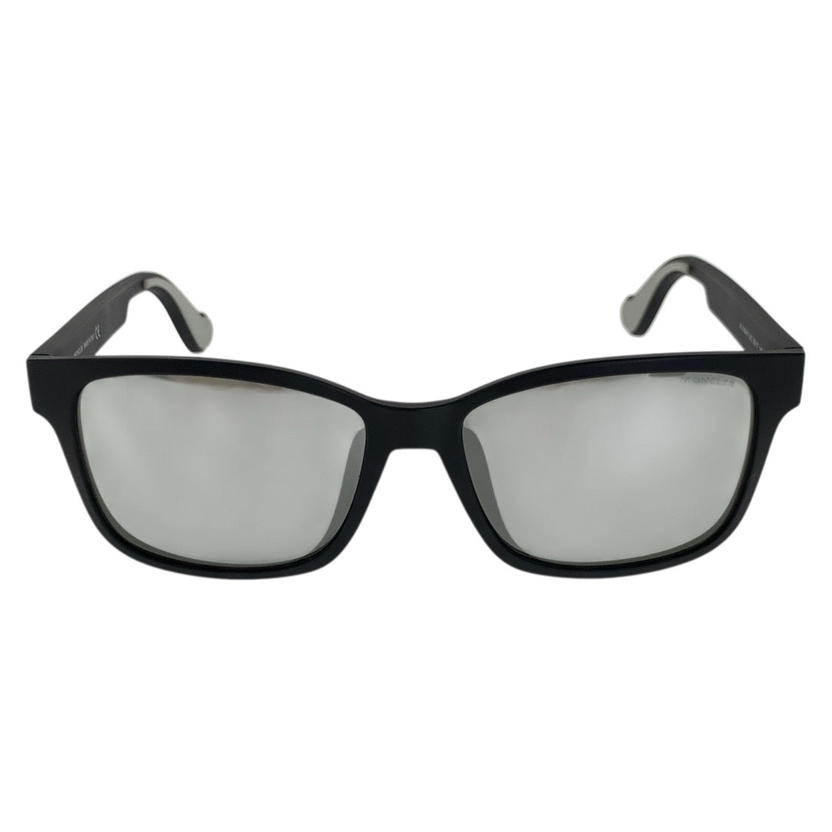 21876
MONCLER モンクレール ミラーレンズ ブラック 黒 シルバー金具 プラスチック ML 0164-K 02C 59□17 145 サングラス 男女兼用 ウェリントン レディース A20