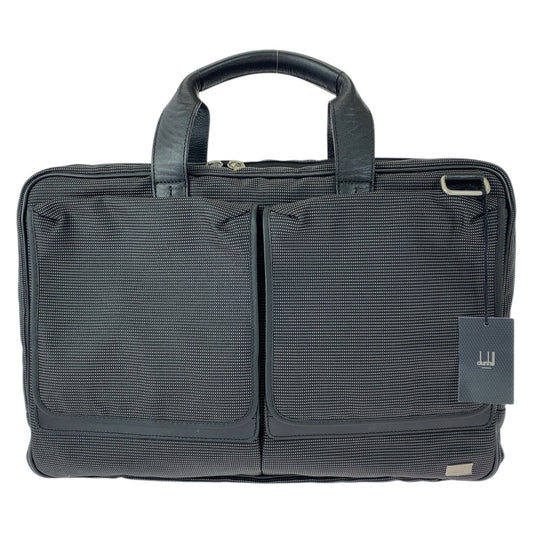 21877
Dunhill ダンヒル ブラック 黒 シルバー金具 キャンバス / レザー ビジネスバッグ ブリーフケース メンズ SA20