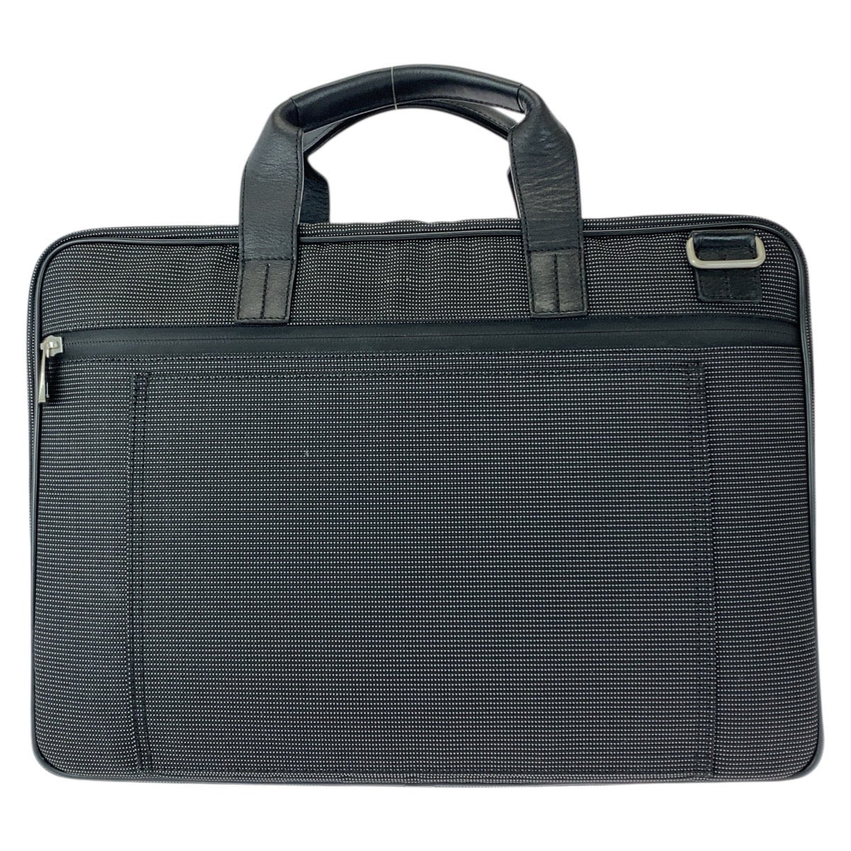 21877
Dunhill ダンヒル ブラック 黒 シルバー金具 キャンバス / レザー ビジネスバッグ ブリーフケース メンズ SA20