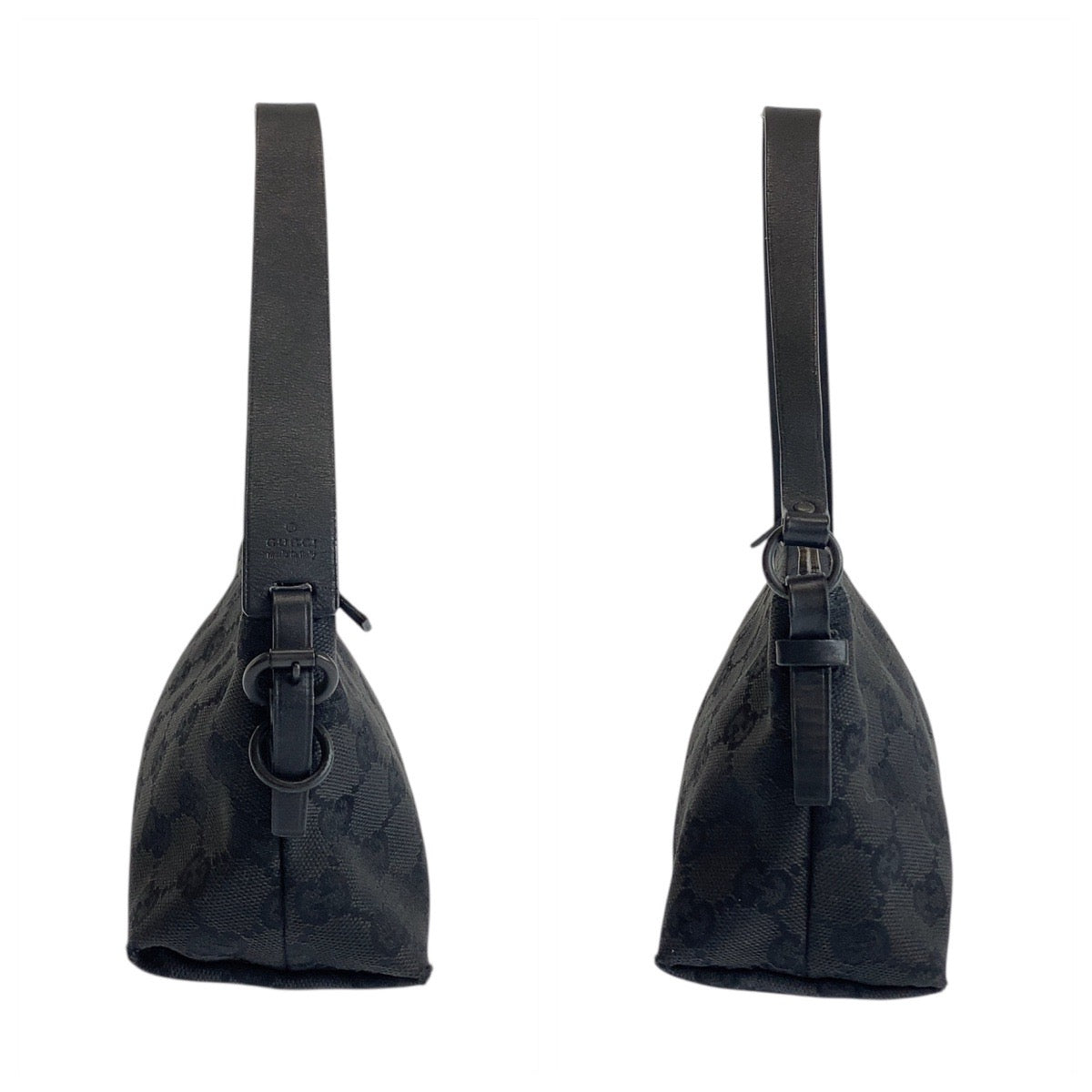 21878
GUCCI グッチ ブラック 黒 シルバー金具 GGキャンバス / レザー 103399 ハンドバッグ アクセサリーポーチ レディース ABP28