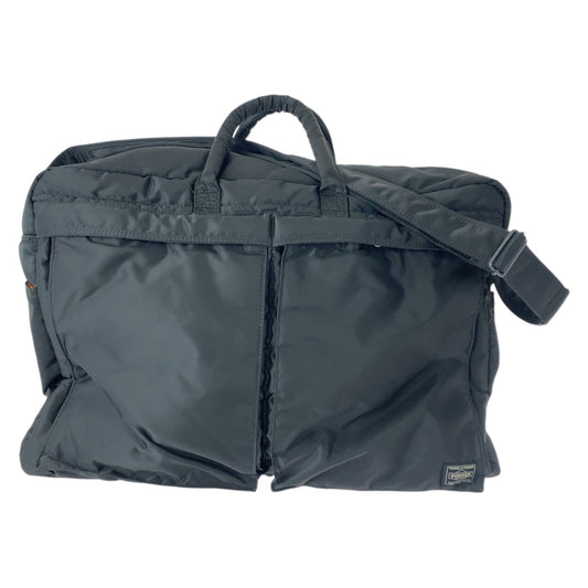 21881
PORTER ポーター タンカー ブラック 黒 オレンジ シルバー金具 ナイロン ビジネスバッグ ボストンバッグ 2way メンズ A30