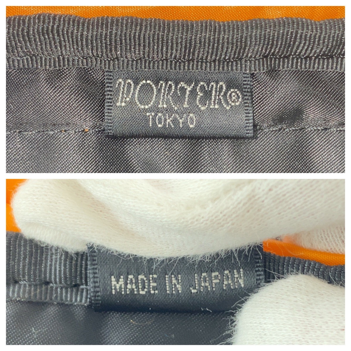 21881
PORTER ポーター タンカー ブラック 黒 オレンジ シルバー金具 ナイロン ビジネスバッグ ボストンバッグ 2way メンズ A30