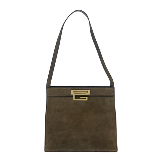 21889
GUCCI グッチ ブラウン ゴールド金具 スウェード 001 2684 1863 ショルダーバッグ レディース ABP28