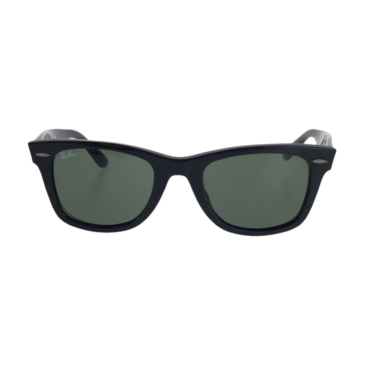 21893
Ray-Ban レイバン ウェイファーラー ブラック グリーン シルバー金具 プラスチック RB 2140-F 901 52▫︎22 3N サングラス 男女兼用 スクエア メンズ AB15