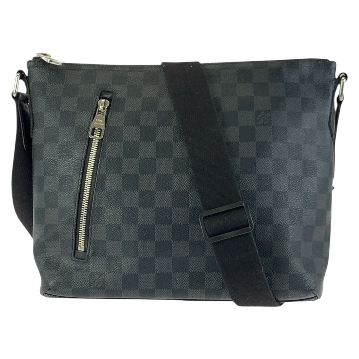 21914
LOUIS VUITTON ルイヴィトン ダミエ グラフィット ミックPM ブラック 黒 シルバー金具 PVC N41211 ショルダーバッグ ポシェット メンズ AB45