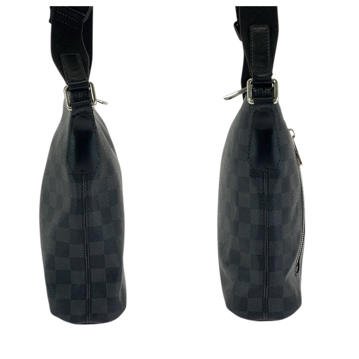 21914
LOUIS VUITTON ルイヴィトン ダミエ グラフィット ミックPM ブラック 黒 シルバー金具 PVC N41211 ショルダーバッグ ポシェット メンズ AB45