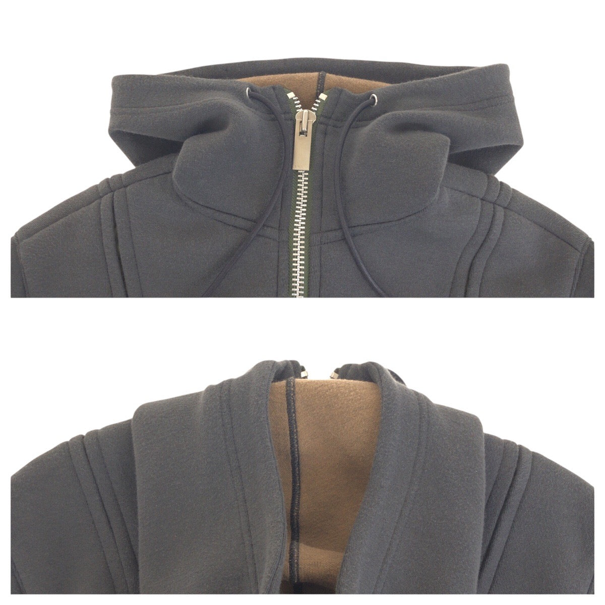 21916
Sacai サカイ スポンジ サイズ1 グレー シルバー金具 コットン / ポリエステル 22-06248 パーカー フーディ ジャケット アウター メンズ A30