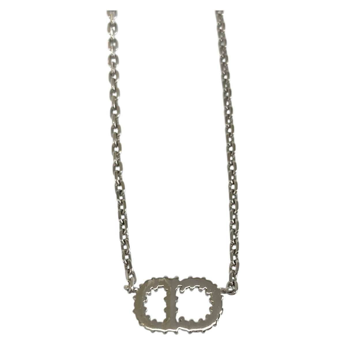 21922
Dior ディオール CDロゴ ラインストーン シルバー メタル ネックレス レディース S20