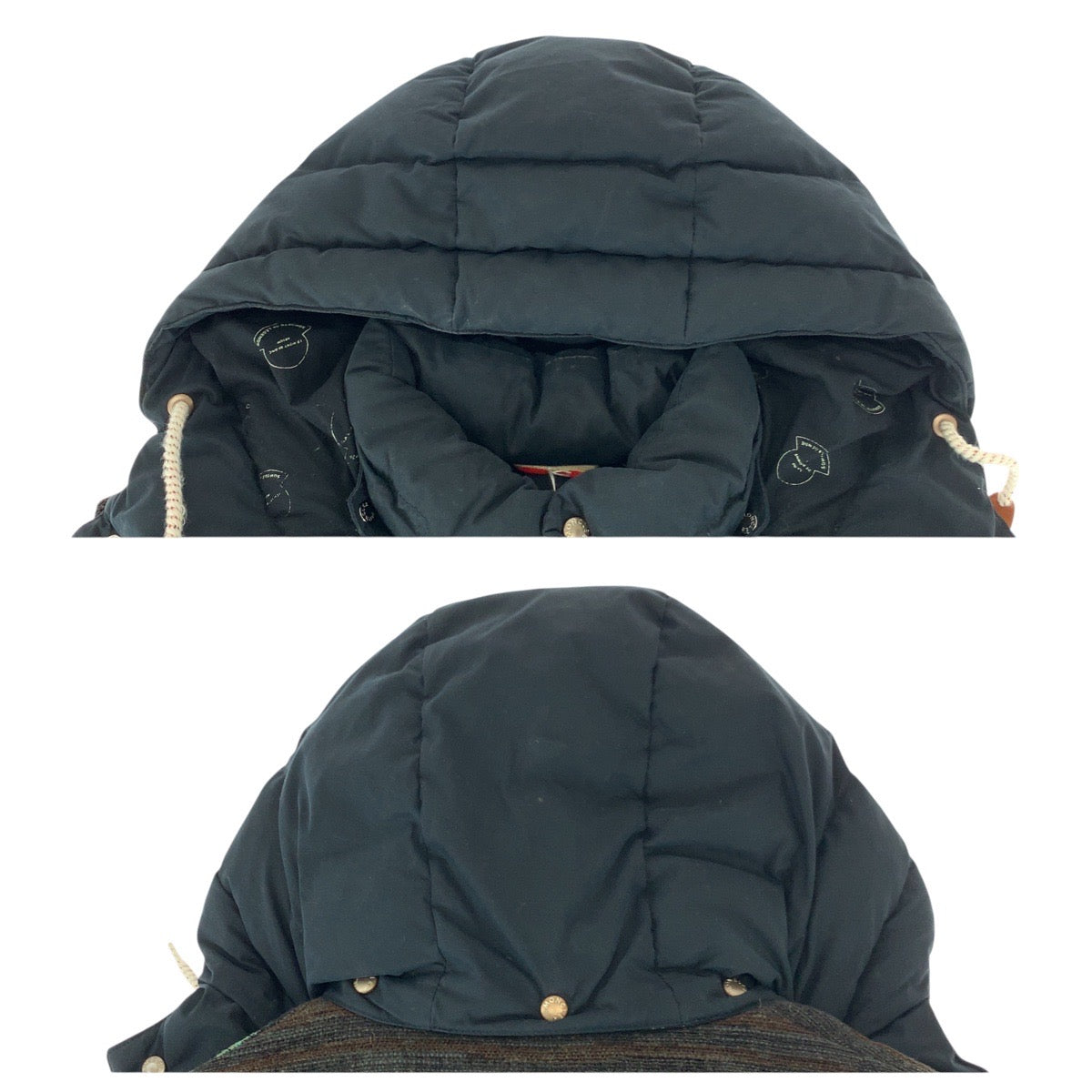 21924
MONCLER モンクレール VISVIMコラボ ネイビー シルバー金具 コットン 1209V4331105 ダウンベスト メンズ ABP42